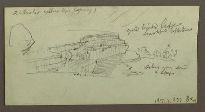 Dibujo, Cañón, posiblemente 1868 de Frederic Edwin Church