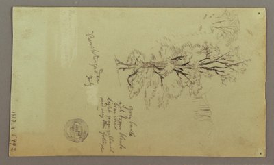 Dibujo, Chimeneas, Cascadas, Figura, etc., Julio posiblemente 1868 de Frederic Edwin Church