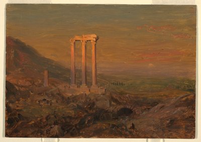 Dibujo, Ruinas clásicas, Siria, mayo de 1868 de Frederic Edwin Church