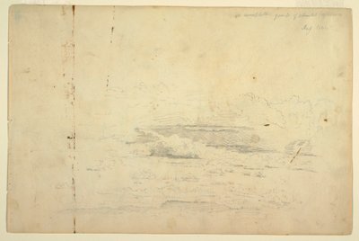 Dibujo, Estudios sobre las nubes, agosto de 1844 de Frederic Edwin Church