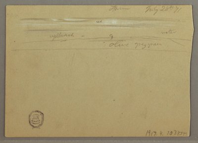 Dibujo, Estudio de nubes, 28 de julio de 1871 de Frederic Edwin Church