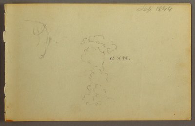 Dibujo, Estudio de nubes, 1844 de Frederic Edwin Church