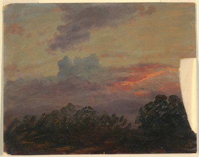 Dibujo, Estudio de nubes, 1860-70 de Frederic Edwin Church