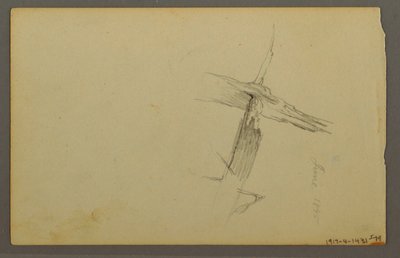 Dibujo, Estudio de nubes, ladera, 1844 de Frederic Edwin Church