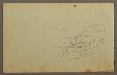 Dibujo, Estudio de nubes, posiblemente 1844 de Frederic Edwin Church