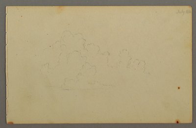 Dibujo, Nubes, 1844 de Frederic Edwin Church
