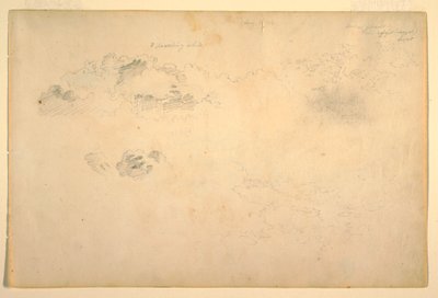 Dibujo, Nubes, 1844 de Frederic Edwin Church