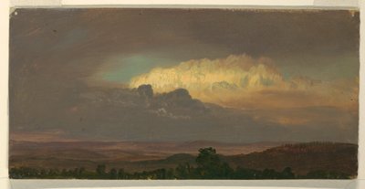 Dibujo, Nubes sobre colinas, agosto de 1865 de Frederic Edwin Church