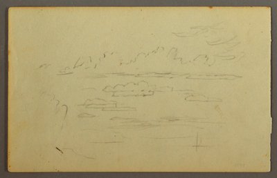 Dibujo, Nubes, posiblemente 1844 de Frederic Edwin Church
