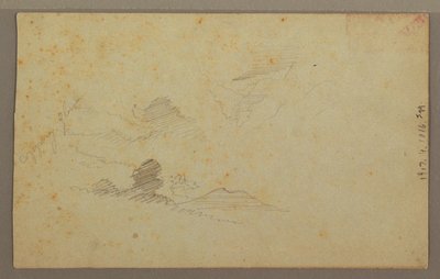 Dibujo, Cielo nublado sobre el valle, julio de 1863 de Frederic Edwin Church