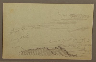 Dibujo, Cielo nublado, posiblemente 1860s de Frederic Edwin Church