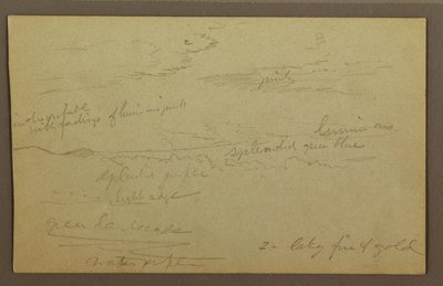Dibujo, Cielo nublado, posiblemente 1860s de Frederic Edwin Church