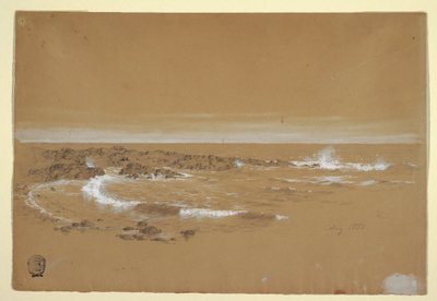Dibujo, Costa, Grand Manan, Canadá, agosto de 1851 de Frederic Edwin Church