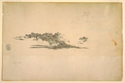 Dibujo, Vaca, nubes, julio y septiembre de 1844 de Frederic Edwin Church