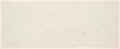 Dibujo, Vista lejana de Damasco, Siria, 7 de mayo de 1868 de Frederic Edwin Church