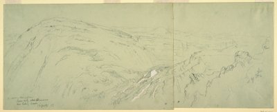 Dibujo, Vista lejana de Damasco, Siria, 7 de mayo de 1868 de Frederic Edwin Church