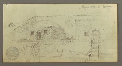 Dibujo, Casa abovedada, Casa con escalera, febrero posiblemente 1868 de Frederic Edwin Church