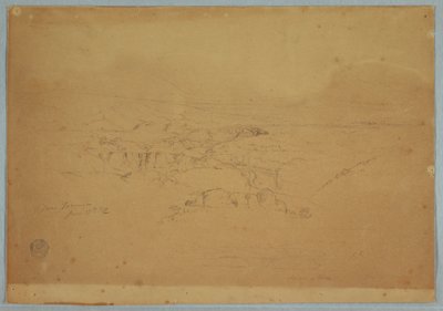 Dibujo, Dibujo.  Bocetos.  Paisaje, "Cerca de Tacunga", Ecuador, 17 de junio de 1857 de Frederic Edwin Church