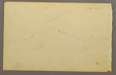 Dibujo, Borde de madera, 1844 de Frederic Edwin Church