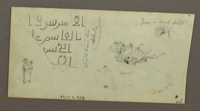 Dibujo, Figura y estudios de camello, 4 de marzo, posiblemente 1868 de Frederic Edwin Church