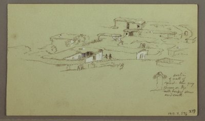 Dibujo, Flat Rocky hill, 4 de mayo de 1868 de Frederic Edwin Church