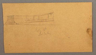 Dibujo, Iceberg flotante, 16 de julio de 1859 de Frederic Edwin Church
