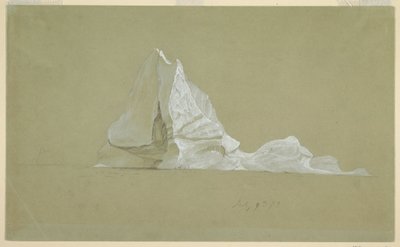 Dibujo, Iceberg flotante, 9 de julio de 1859 de Frederic Edwin Church