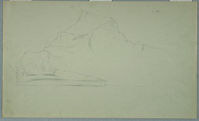 Dibujo, Iceberg flotante, junio o julio de 1859 de Frederic Edwin Church