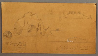 Dibujo, Icebergs flotantes, posiblemente 1859 de Frederic Edwin Church