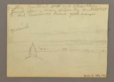 Dibujo, Fuente en la plaza de la Basílica de San Pedro, Roma, Italia, enero de 1868 de Frederic Edwin Church