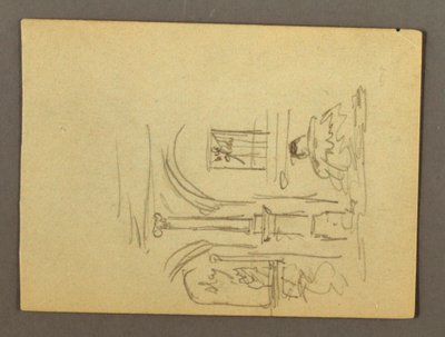 Dibujo, Fragmento de columnata, Fuente, posiblemente 1868-69 de Frederic Edwin Church