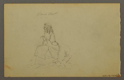 Dibujo, Hierbas, 1844 de Frederic Edwin Church