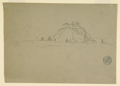 Dibujo, Hehensalzburg, Austria (verso), 1868 de Frederic Edwin Church