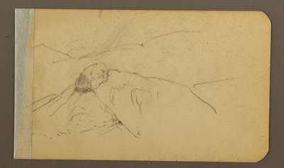 Dibujo, Colinas y cordilleras, Pico San Bernal, 1889 de Frederic Edwin Church