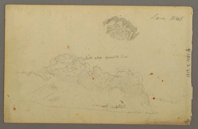Dibujo, cordilleras, 1844 de Frederic Edwin Church