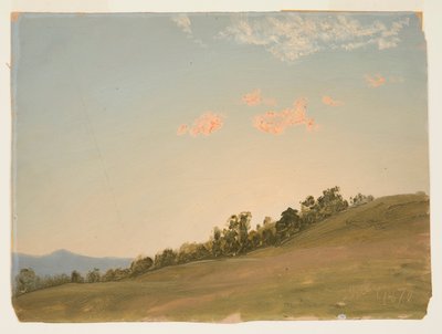 Dibujo, Hillside, Hudson, Nueva York, julio de 1870 de Frederic Edwin Church