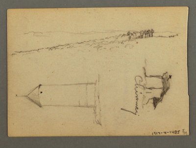 Dibujo, Casa sobre acantilado, Torres, posiblemente 1868 de Frederic Edwin Church