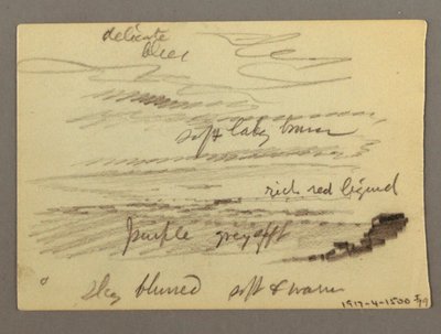 Dibujo, Casa, posiblemente 1868-69 de Frederic Edwin Church