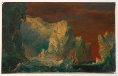 Dibujo, Fantasía de iceberg, probablemente 1859 de Frederic Edwin Church