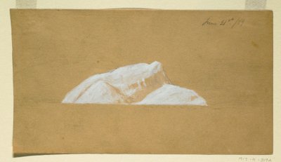 Dibujo, Iceberg, Terranova, 21 de junio de 1859 de Frederic Edwin Church