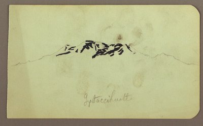 Dibujo, Picos Itaccihuatl; Verso: Horno de pan, 1883 de Frederic Edwin Church