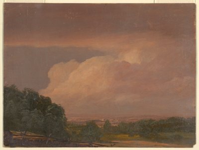 Dibujo, Paisaje (posiblemente el valle del Hudson), 1860-70 de Frederic Edwin Church