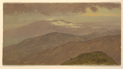 Dibujo, Paisaje, agosto de 1865 de Frederic Edwin Church
