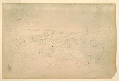 Dibujo, Paisaje, julio de 1844 de Frederic Edwin Church