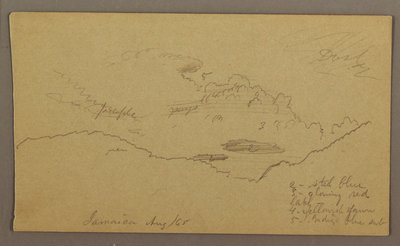 Dibujo, Paisaje, mayo-agosto de 1865 de Frederic Edwin Church
