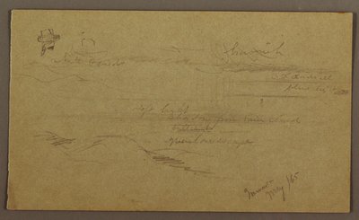 Dibujo, Paisaje, mayo de 1865 de Frederic Edwin Church