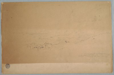 Dibujo, Paisaje cerca de Melgar, Colombia, julio de 1853 de Frederic Edwin Church