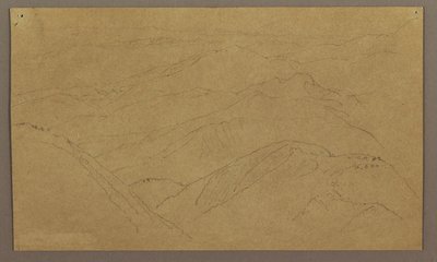 Dibujo, Paisaje; Verso: Árbol en paisaje, Cielo, mayo-agosto 1865 de Frederic Edwin Church