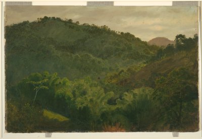 Dibujo, Paisaje de Jamaica, Antillas, 1865 de Frederic Edwin Church