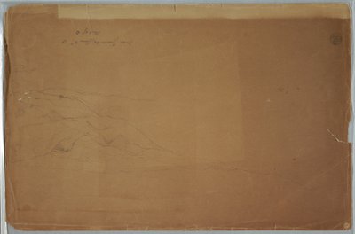 Dibujo, Paisaje cerca de Guaranda, Ecuador, 4 de junio de 1857 de Frederic Edwin Church